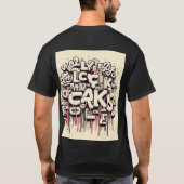 T-shirt Graffiti Drip Typography Tep (Dos)