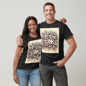 T-shirt Graffiti Drip Typography Tep (Unisexe)