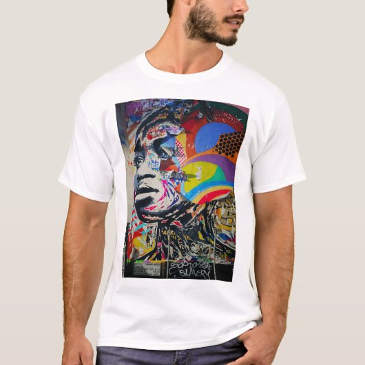 T-shirt Graffiti femme africaine (Devant)