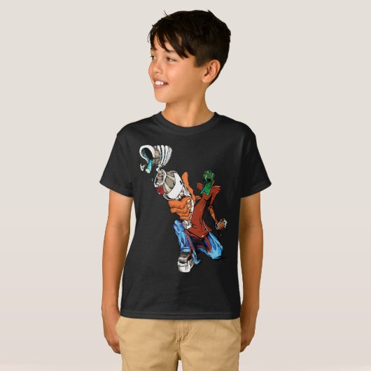 T-shirt Graffiti Hip hop de style caché (Devant entier)