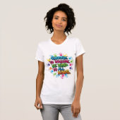 T-shirt Graffiti "Inclusion & Kindness" Tee - Design uniqu (Devant entier)