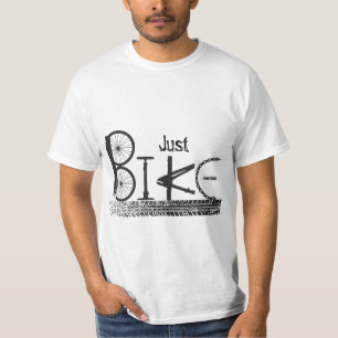 T-shirt Graffiti "Just Bike" de Bike Parts & Tire Traces