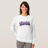 T-shirt Graffiti Lavender Infinity "FOREVER" (Devant entier)