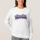 T-shirt Graffiti Lavender Infinity "FOREVER" (Devant)