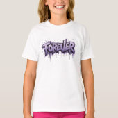 T-shirt Graffiti Lavender Infinity "FOREVER" (Devant)