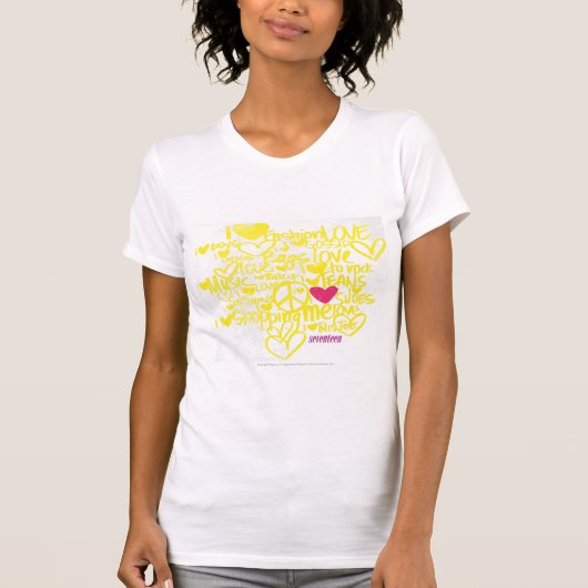 T-shirt Graffiti Magenta-Jaune (Devant)