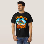 T-shirt Graffiti pêche papa poisson (Devant entier)