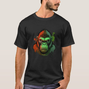 T-shirt Graffiti Peinture Gorilla Ape dessin artistique cr