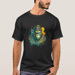 T-shirt Graffiti Peinture Gorilla Ape dessin artistique cr