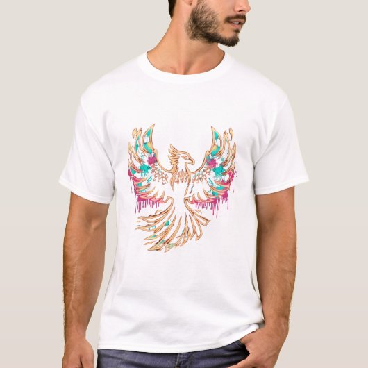 T-shirt "Graffiti Phoenix Rising" (Devant)