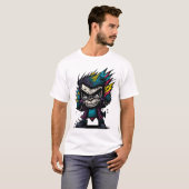 T-shirt Graffiti Punk Monkey Tee ! (Devant entier)