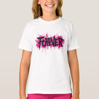 T-shirt Graffiti rose "FOREVER"