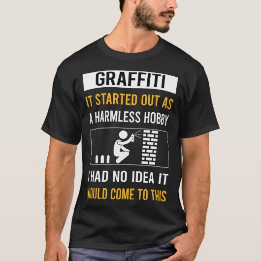 T-shirt Graffiti sans danger (Devant)
