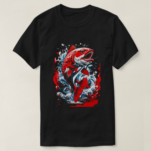 T-shirt graffiti saumon (Design devant)