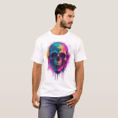 T-shirt Graffiti Skull Rebel (Devant entier)