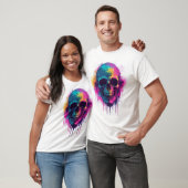 T-shirt Graffiti Skull Rebel (Unisexe)