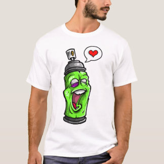 T-shirt Graffiti Spray Paint Love T Shirt