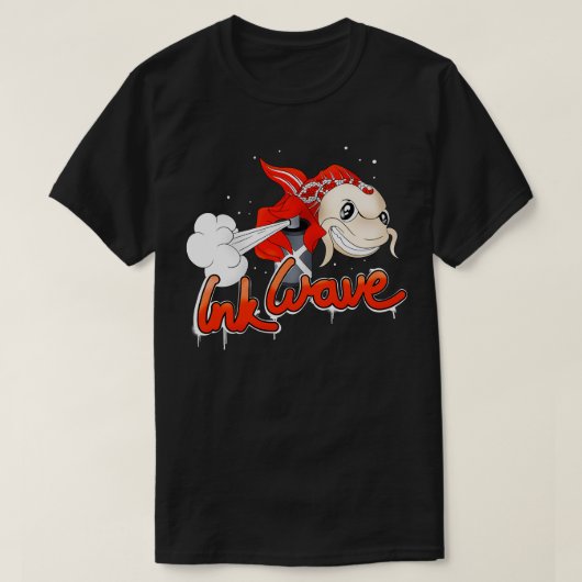 T-shirt Graffiti Sprayer Koi Fish Street Style (Design devant)