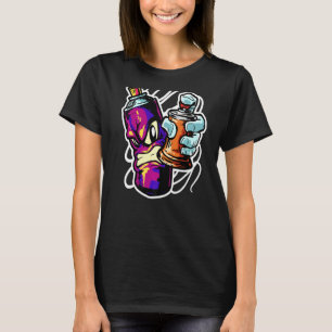 T-shirt Graffiti Sprayer Street Artiste Gras Casquette Spr