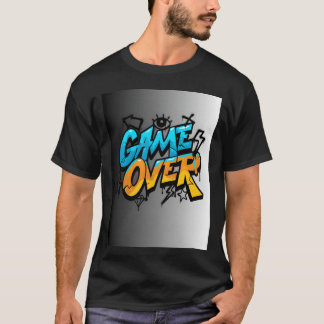 T-shirt Graffiti Style Game Over Illustration friends gift