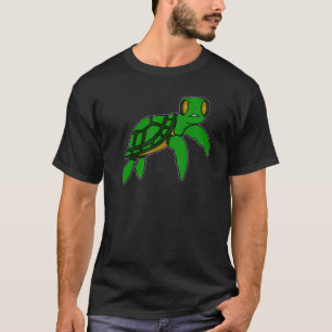 T-shirt Graffiti Tortue mignonne Graffiti Tortue Graffiti