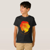 T-shirt grafisch ontwerp met dierlijk leeuwengezic (Voorkant volledig)