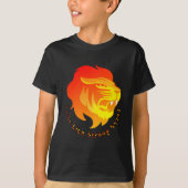 T-shirt grafisch ontwerp met dierlijk leeuwengezic (Voorkant)