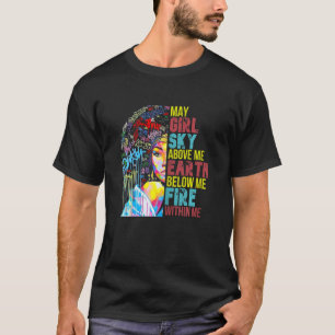 T-shirt Grafitti May Girl African American Black Gi
