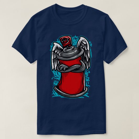 T-shirt Grafitti Spray Can (Design devant)