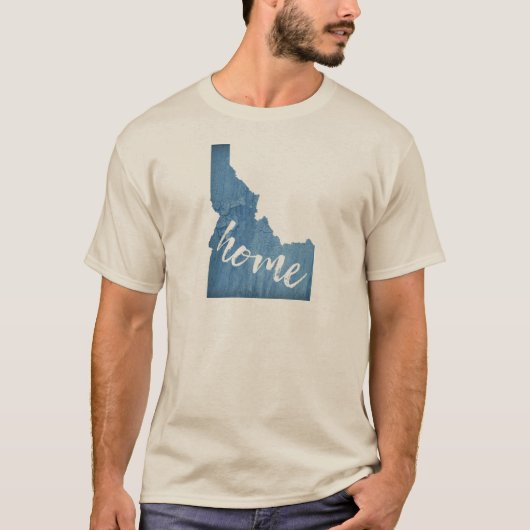 T-shirt Grain de bois de la maison de l'Idaho (Devant)