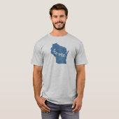 T-shirt Grain de bois du Wisconsin (Devant entier)