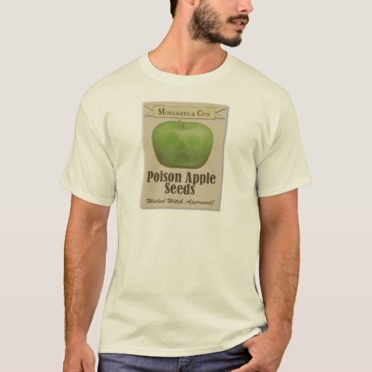 T-shirt Graines d'Apple de poison de Monsanto (Devant)
