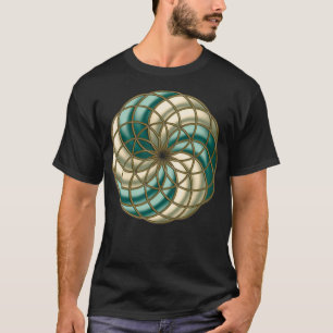 T-SHIRT GRAINES DE VIE TUBE TORUS GÉOMÉTRIE SACRÉE