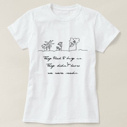 T-shirt Graines et fleurs (Design devant)