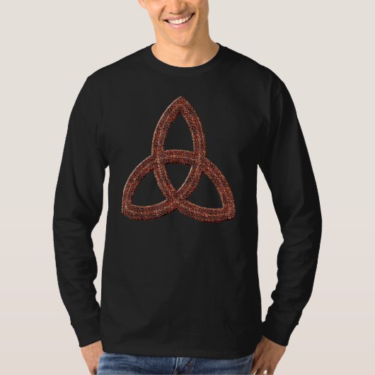 T-shirt Grains de café Trinity Knot Triquetra (Devant)