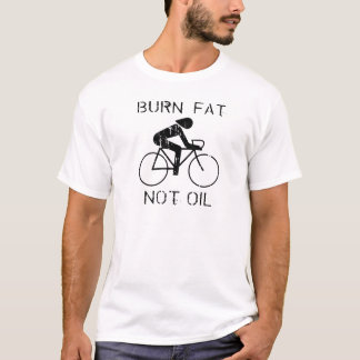 T-shirt Graisse de brûlure. Pas huile. Vélo