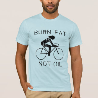 T-shirt Graisse de brûlure. Pas huile. Vélo