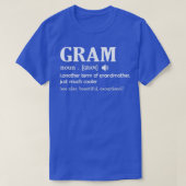 T-shirt Gram Définition Funny Grand-mère Mères Jour Cadeau (Design devant)