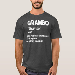 T-shirt Grambo Badass dur Grand-mère ou grand-père Dont Me