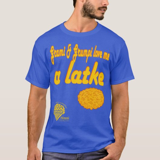 T-shirt Grami & Grumpi Love Me a Latke (Devant)