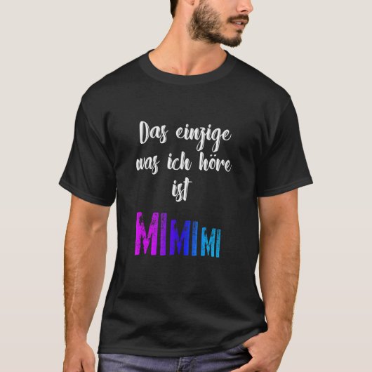 T-shirt Grammar Meckern Le Seul Mimimi (Devant)