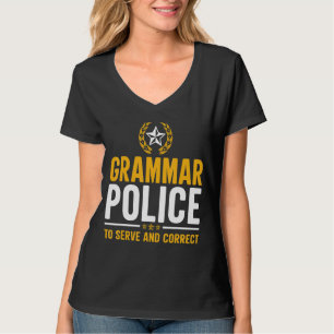 T-shirt Grammar Police Drôle Enseignant Anglais