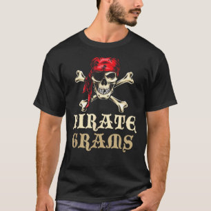 T-shirt Grammes de pirate Crâne Costume Halloween Drôle