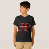 T-shirt Grammie Bear Red Plaid Family Matching Christmas P (Devant entier)