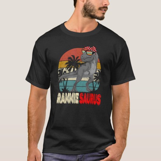 T-shirt Grammiesaurus Rex Dinosaur Grammie Saurus Mère (Devant)