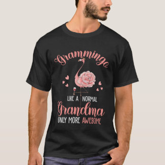 T-shirt Grammingo Like An Grandma Only Awesome Floral Flam