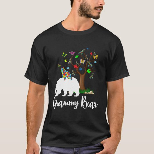 T-shirt Grammy Bear Sensibilisation sur l'autisme Love Sup (Devant)