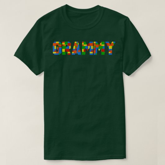 T-shirt Grammy Brick Builder Funny Blocks Master Builder (Design devant)