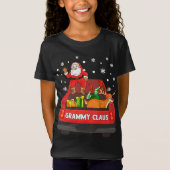 T-Shirt Grammy Claus Camion Rouge Père Noël Reindeer Elf C (Devant)