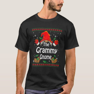 T-shirt Grammy Gnome Buffalo Plaid Matching Family Christa
